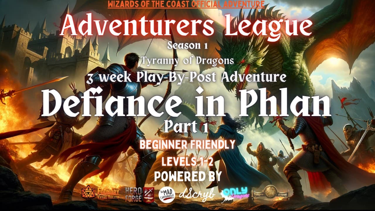 Play Dungeons &amp; Dragons 5e Online | Defiance in Phlan Pt. 1 ⚔ ...