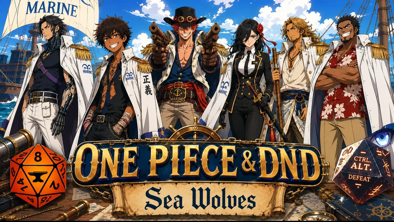 One Piece┇𝕸𝖆𝖗𝖎𝖓𝖊 𝕵𝖚𝖘𝖙𝖎𝖈𝖊ˡᵛˡ𝟟 Anime Homebrew D&D
