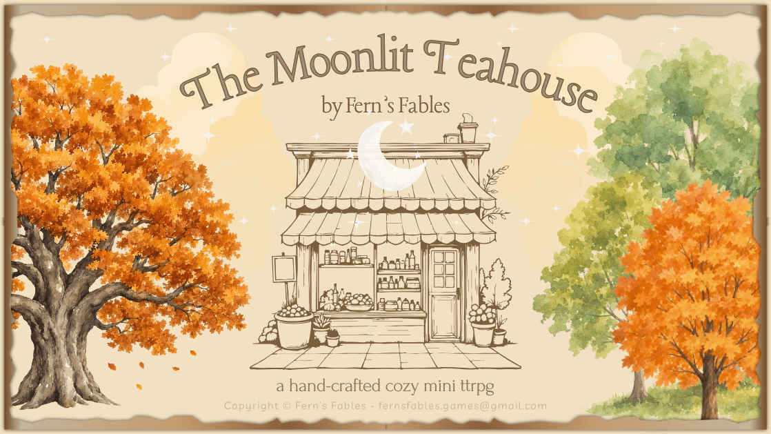 The Moonlit Teahouse || Cozy Ghibli-inspired Autumnal TTRPG