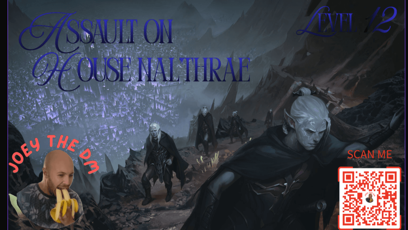Assault on House Nal'Thrae - Level 12 - Drow Underdark Campaign