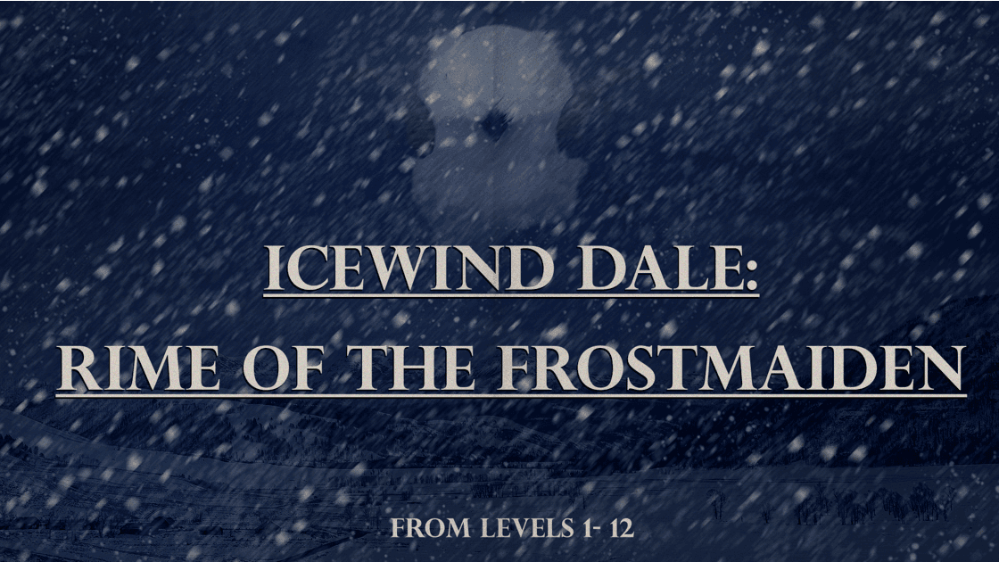 Beginner 5e Campaign - Roleplay in Iconic Adventure Icewind Dale