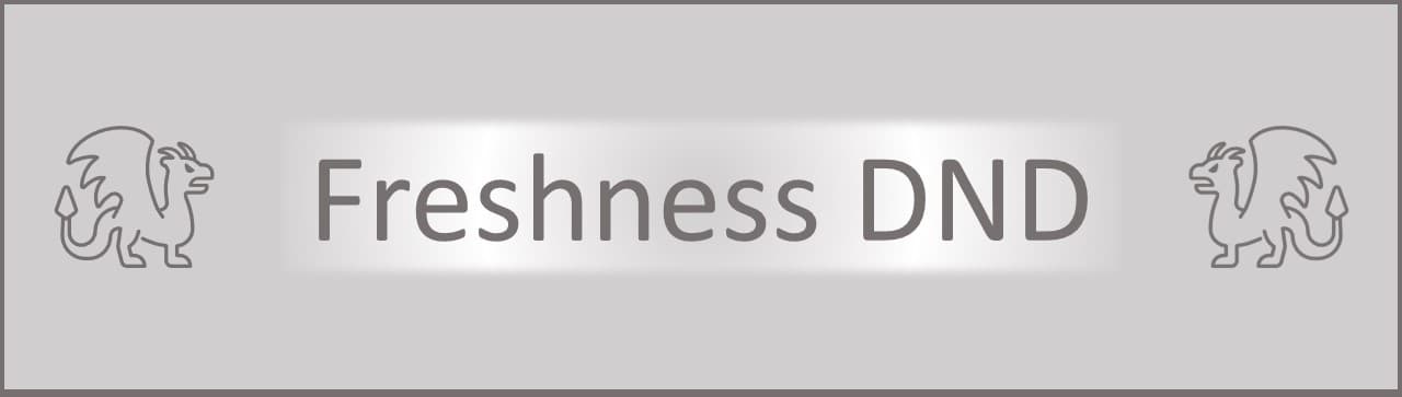 Freshness DND banner