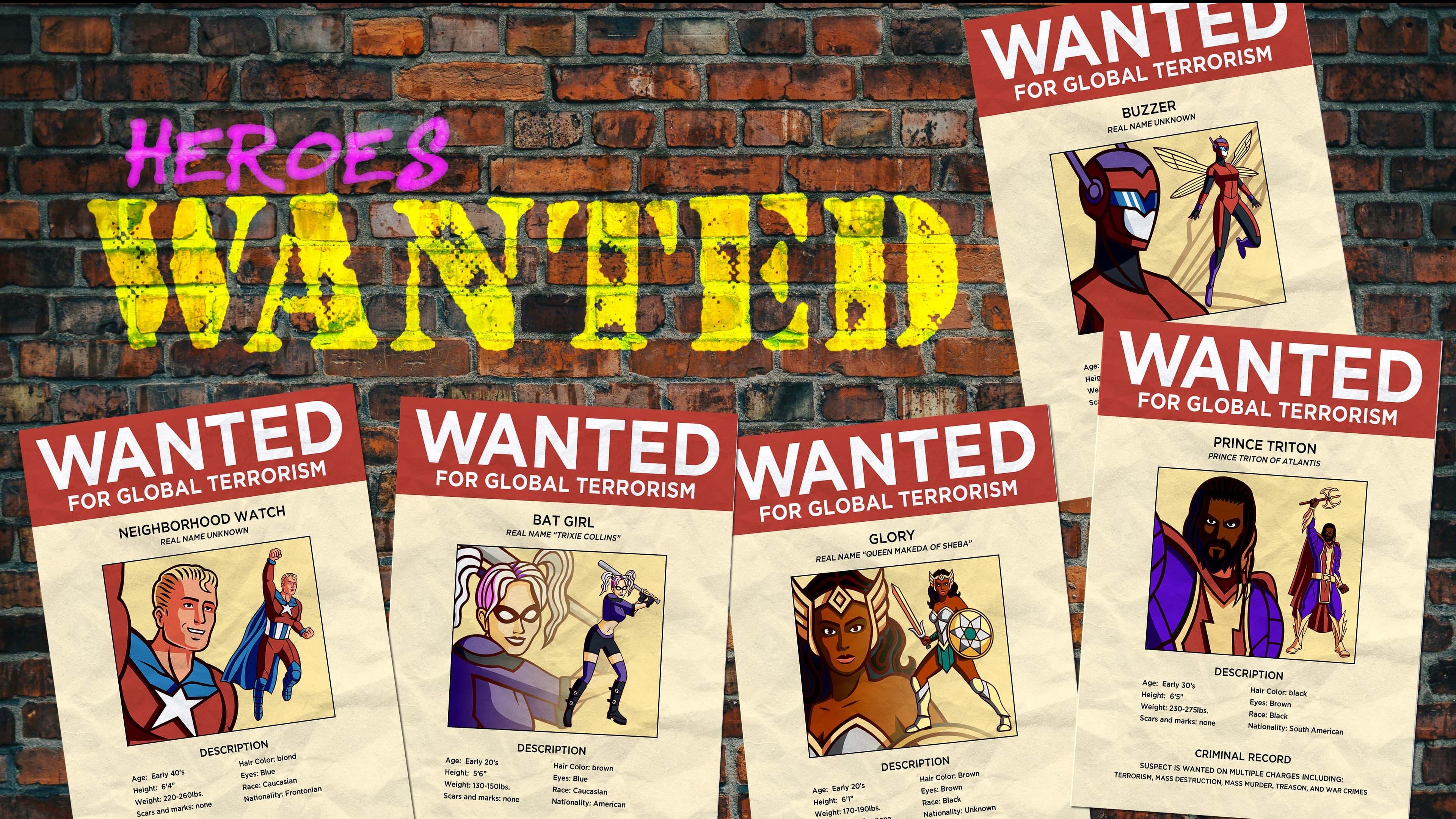 🦸🏻‍♀️ HEROES: WANTED 🦸🏾‍♂️