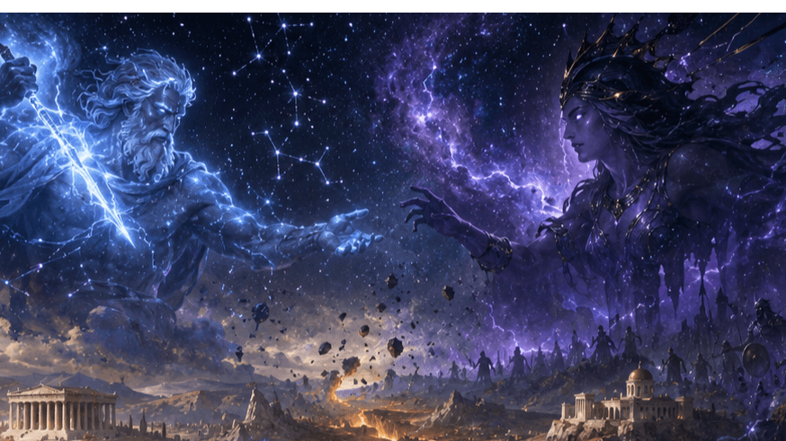 The Gods are in conflict. Choose a side or take their place.