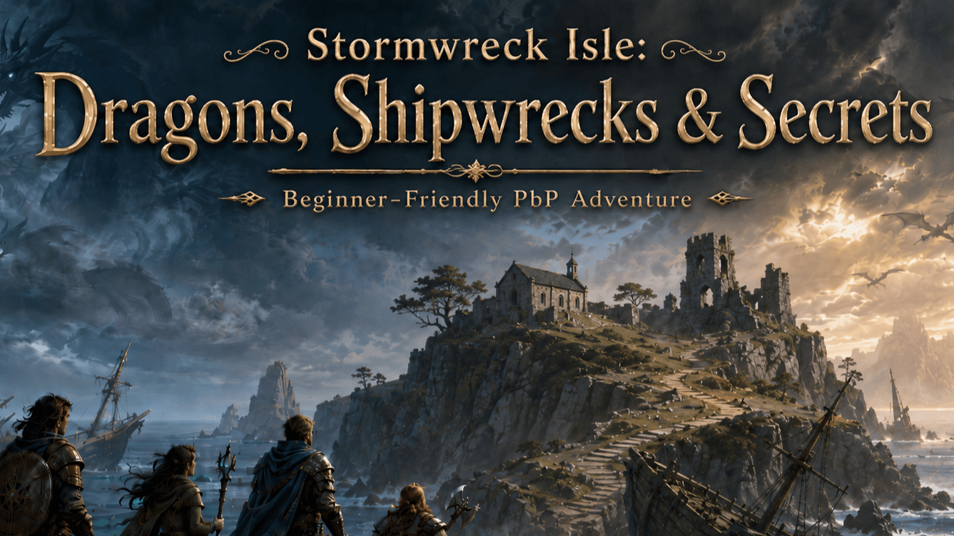 Stormwreck Isle: A Beginner’s D&D Adventure and Intro to PbP
