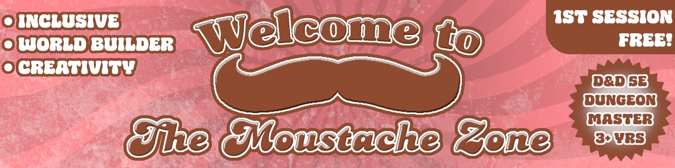 Mr Moustache banner