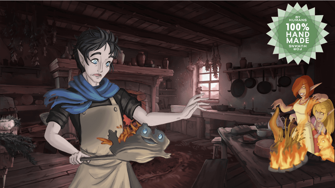 Learn to Play in a Rustic World where Dungeon Meshi Meets Ghibli