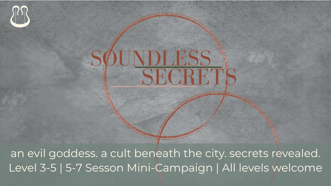 Soundless Secrets | Level 3-5 5e/5.5e Mini-Campaign
