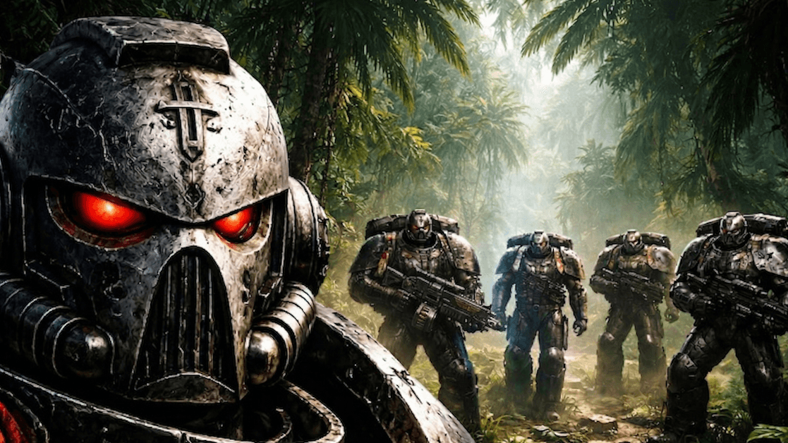 Wrath & Glory: The Death-Hand squad of Mortis-Manus