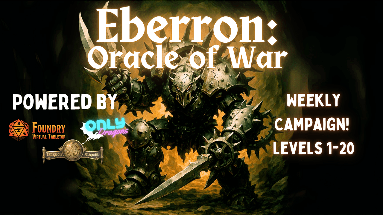 New Weekly Adventure!!🤖Eberron✨Beginners Welcome🧡