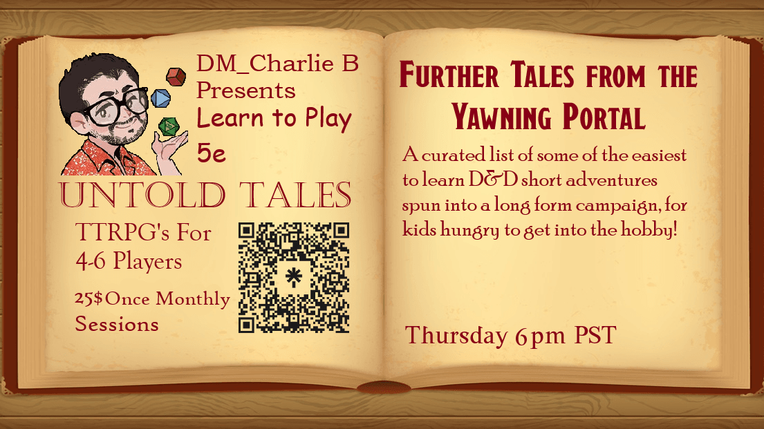 Further Tales from the Yawning Portal - 5e 2014 Learn to Play