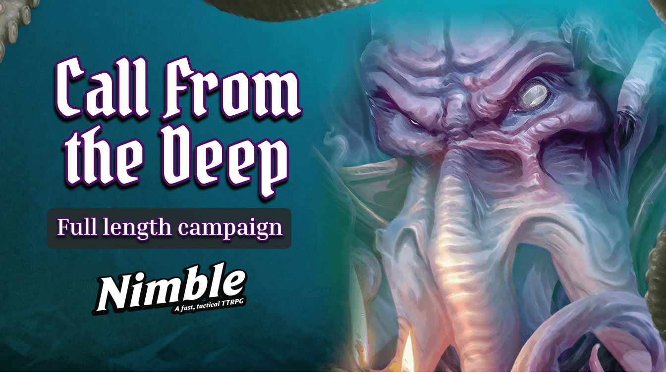 Call from the Deep | Lovecraftian Nautical Horror | Nimble RPG