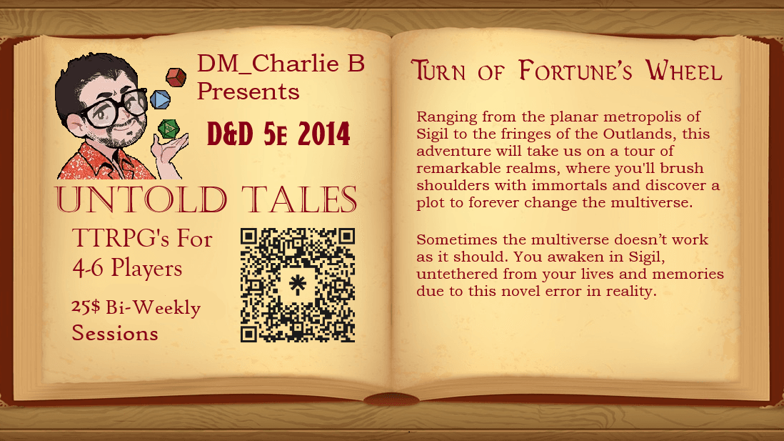Turn of Fortune's Wheel - A 5e (2014) Multi Planar Adventure