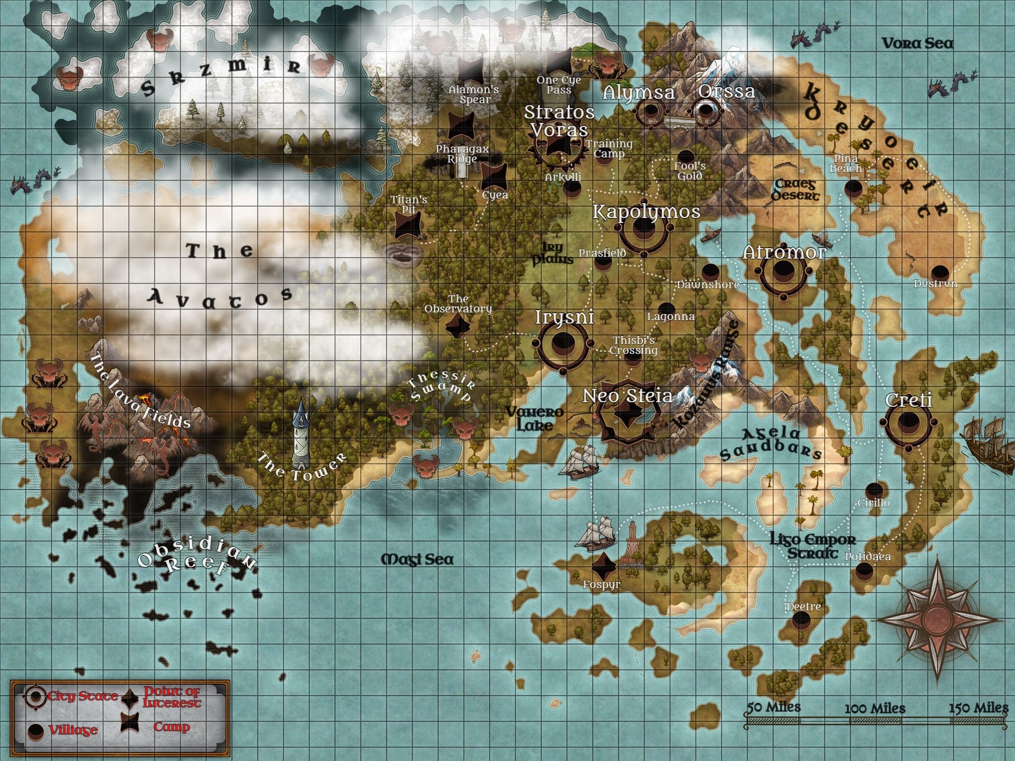 Homebrew D&D Campaign on The Fantasy World Map.