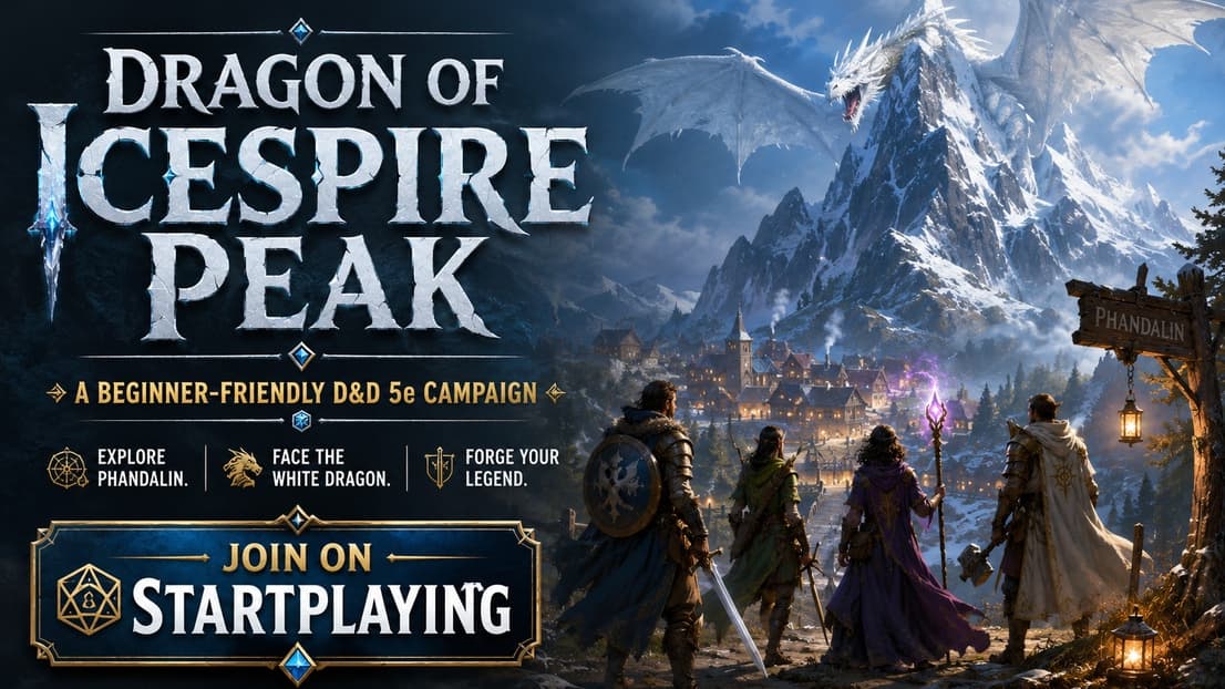 Dragon of Icespire Peak: A Beginner-Friendly Adventure [2014 5e]