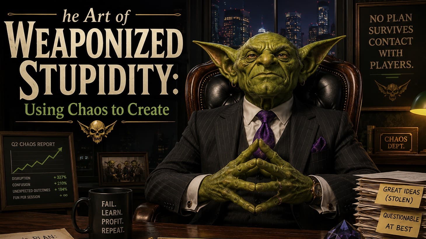 The Art of Weaponized Stupidity: Using Chaos to Create