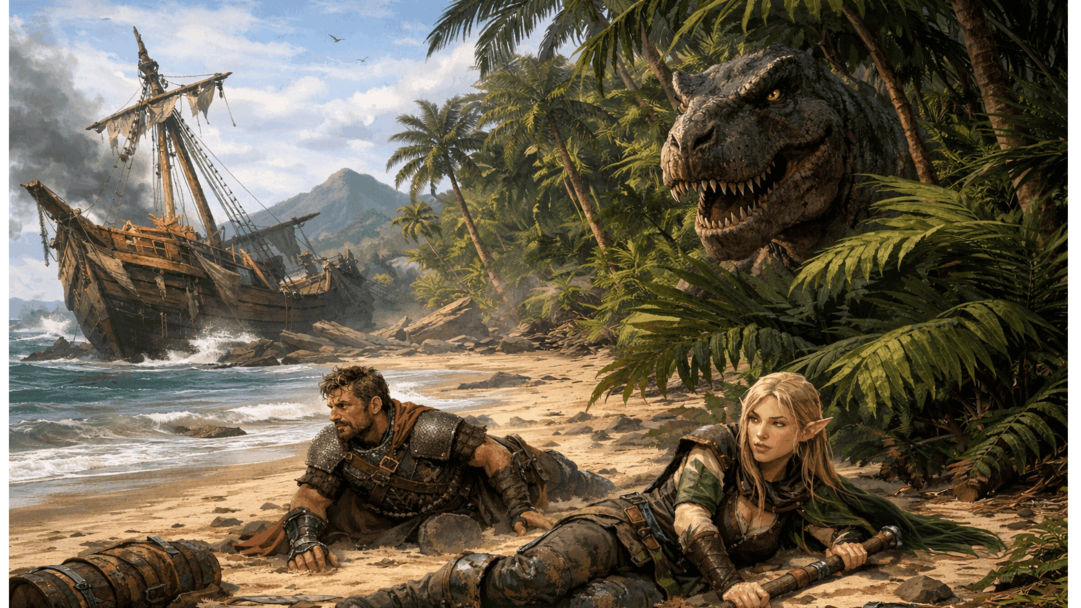 Castaways in Isla Nublarr (Beginner friendly,Free session 0)5.5e