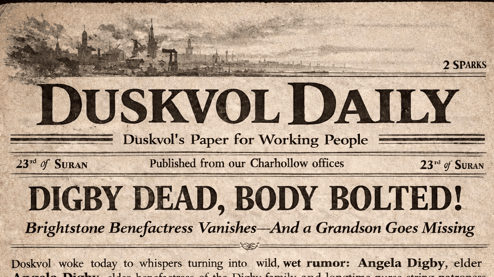 Attorneys in the Dark: World of Dusksovl Play-by-Post