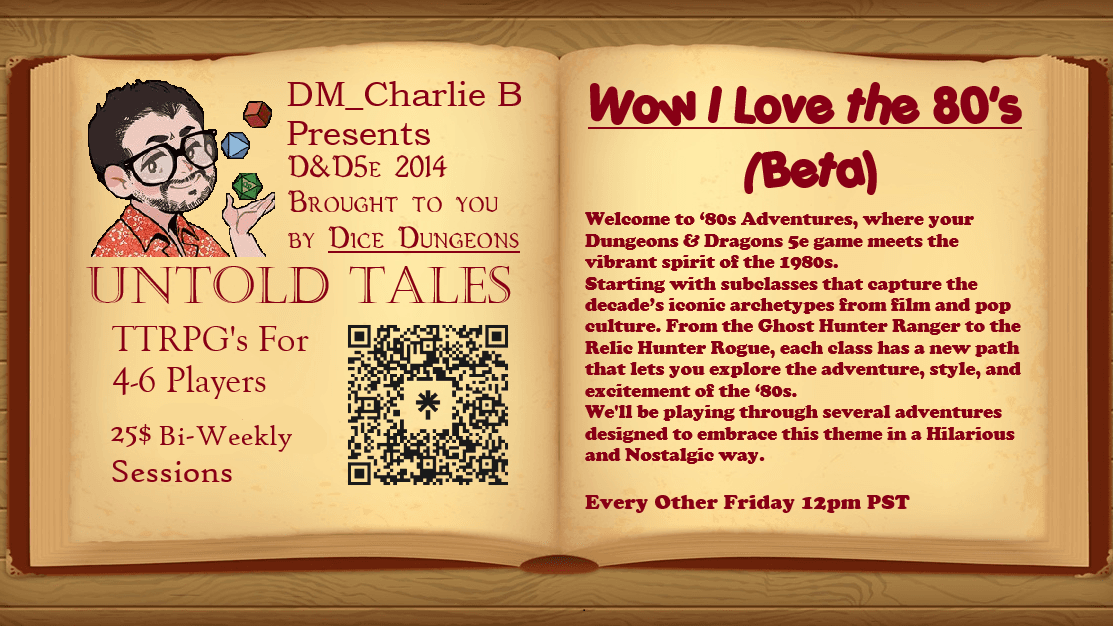 Wow I Love the 80's (Beta) - 5e D&D 2014