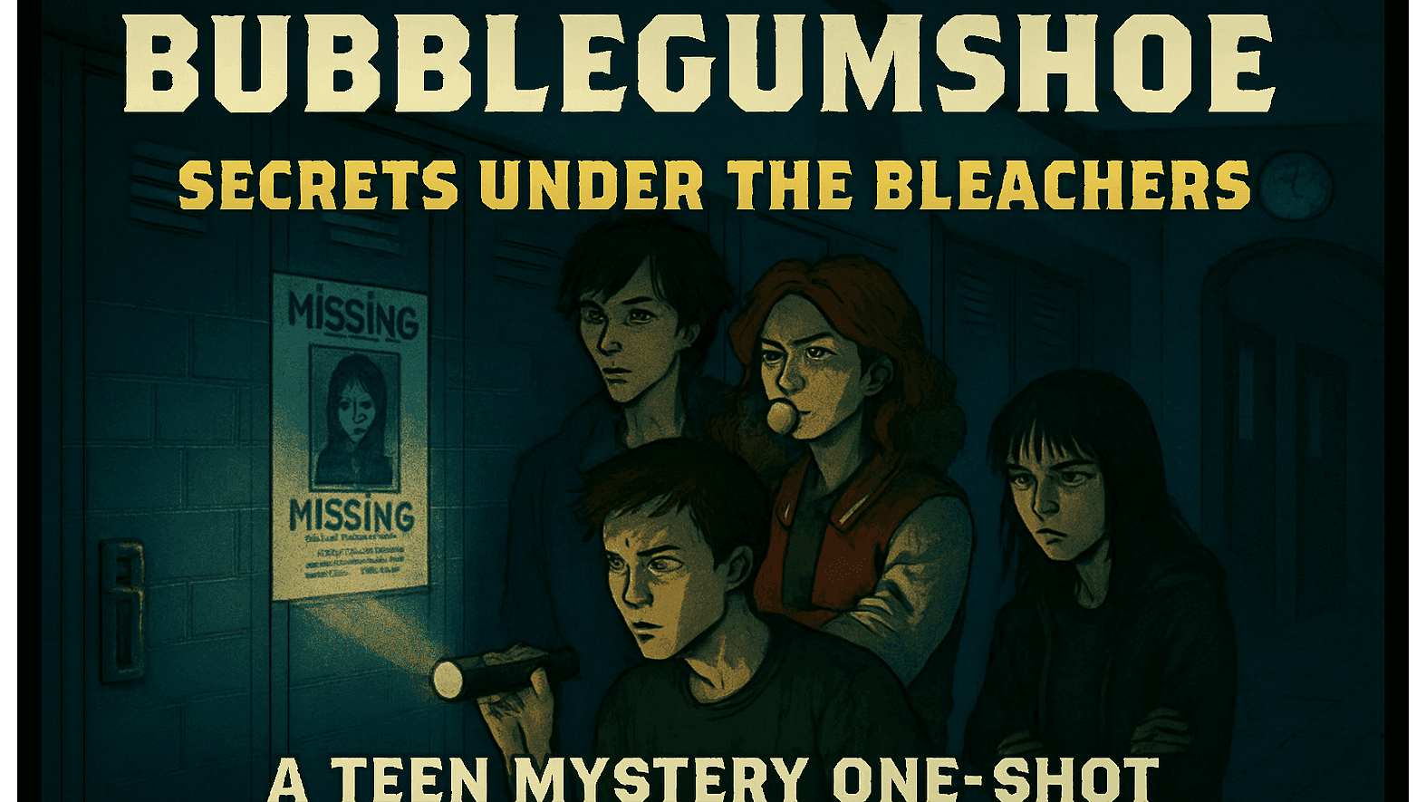 Bubblegumshoe: Secrets Under the Bleachers,Teen Mystery Oneshot