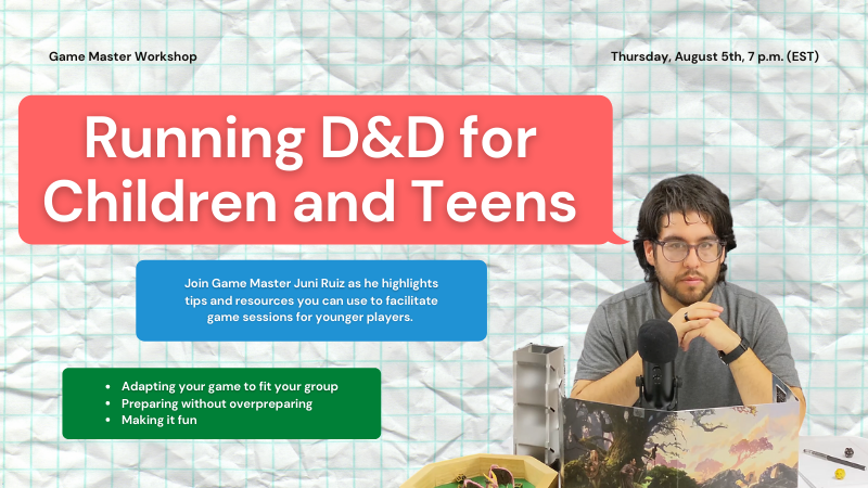 Workshop | Running D&D for Children and Teens