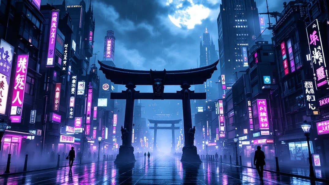 New Edo. An Anime magic and cyber tech blend game.