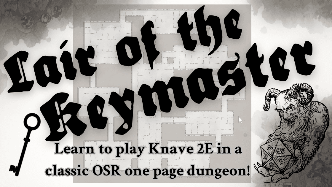 Beginner Friendly OSR Knave 2E Dungeon Crawl Puzzle