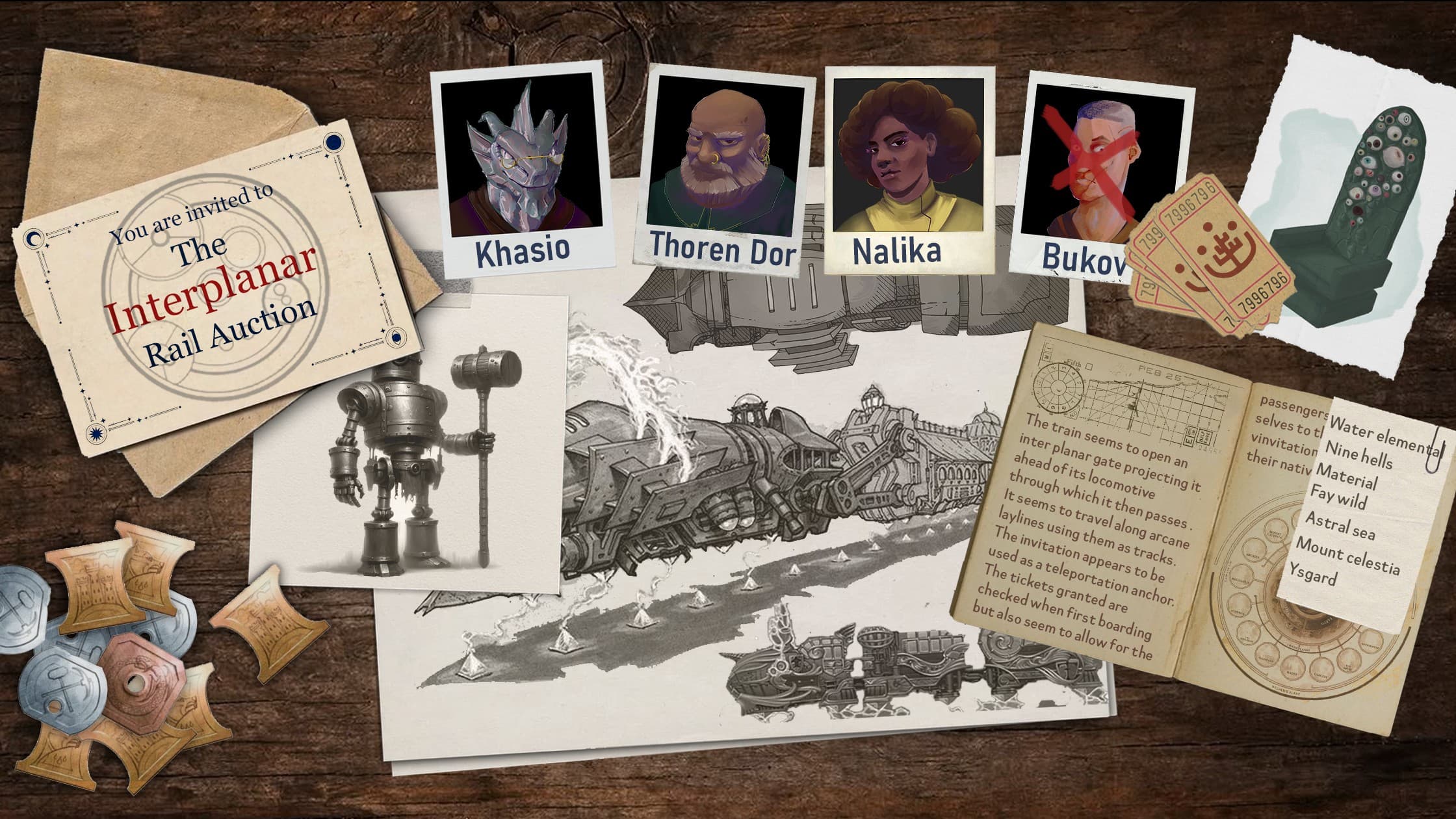 The Arcane Auction Heist | A mystical arcana-punk train heist