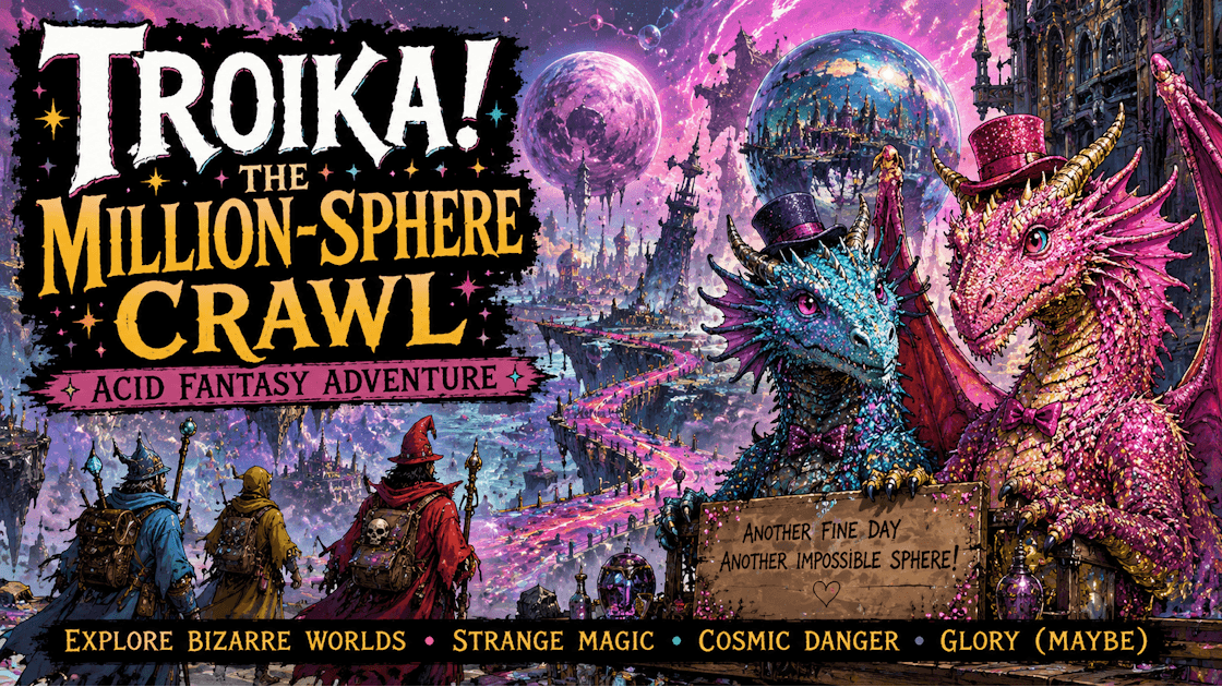 Troika!: The Million-Sphere Crawl | Acid Fantasy Adventure