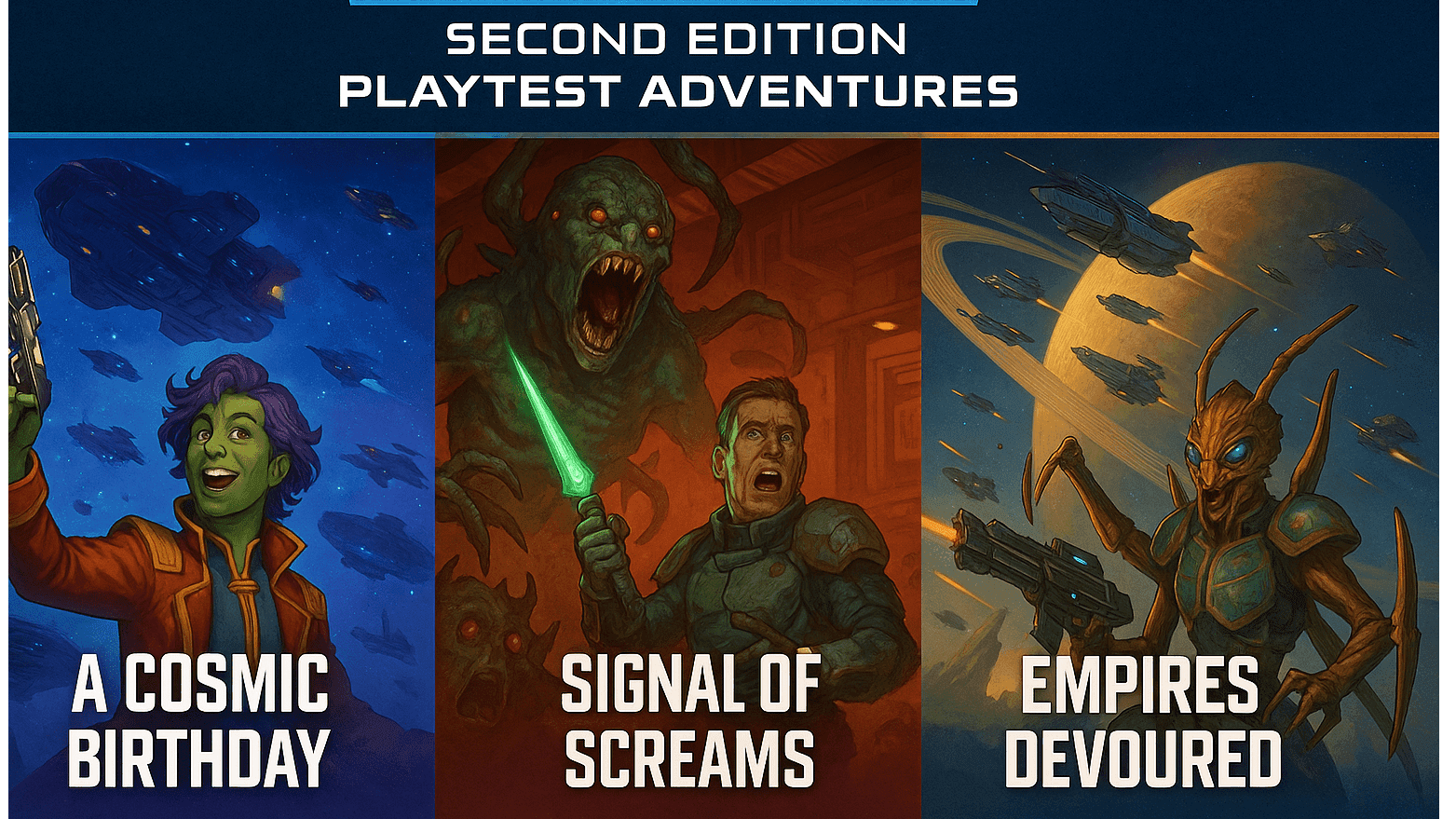 Birth, Screams and empires a starfinder 2e epic adventure. 