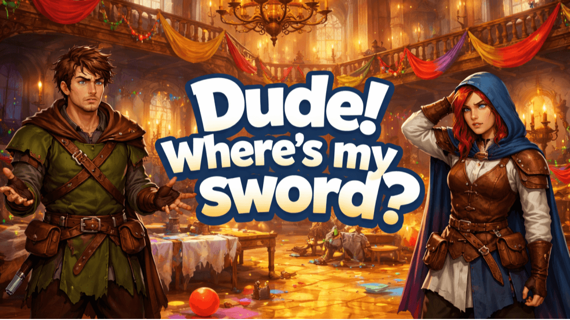 Dude! Where's my sword?: PBP 2024 Rules, Lv5 Comedy Adventure