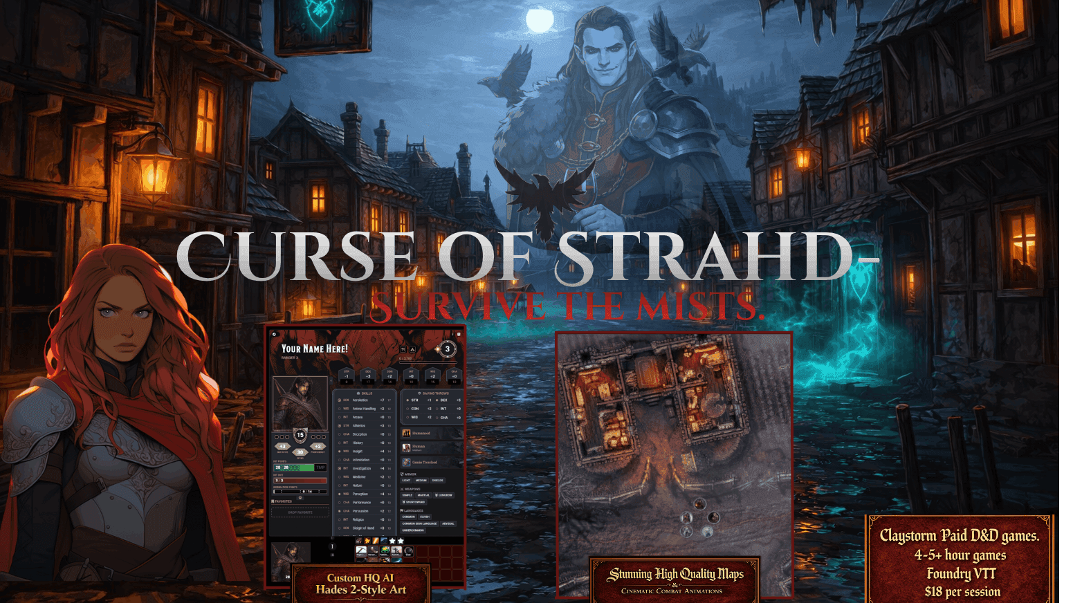 Curse of Strahd: Survive the Mists -A Grim Dark Campaign