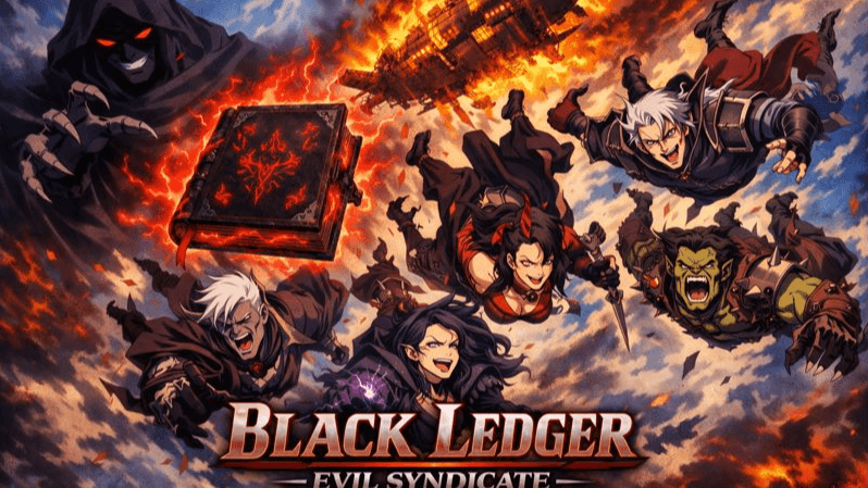 BLACK LEDGER: Evil Syndicate - BE THE VILLAIN. BRING CALAMITY.