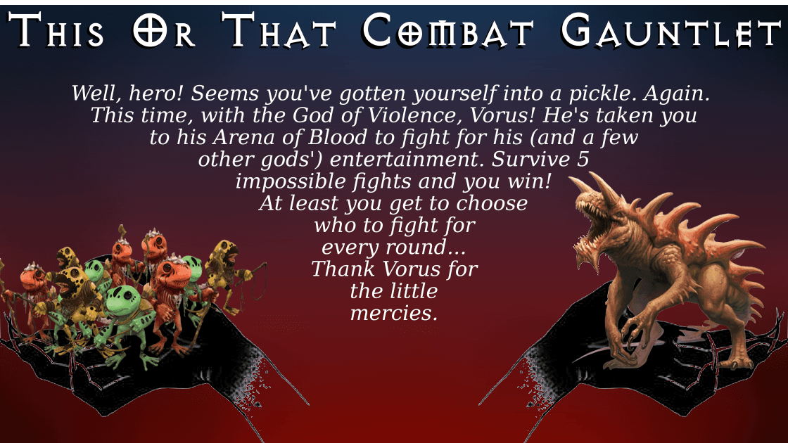 This Or That Gauntlet! | A DnD 5.5 One-Shot Combat Arena| 18+