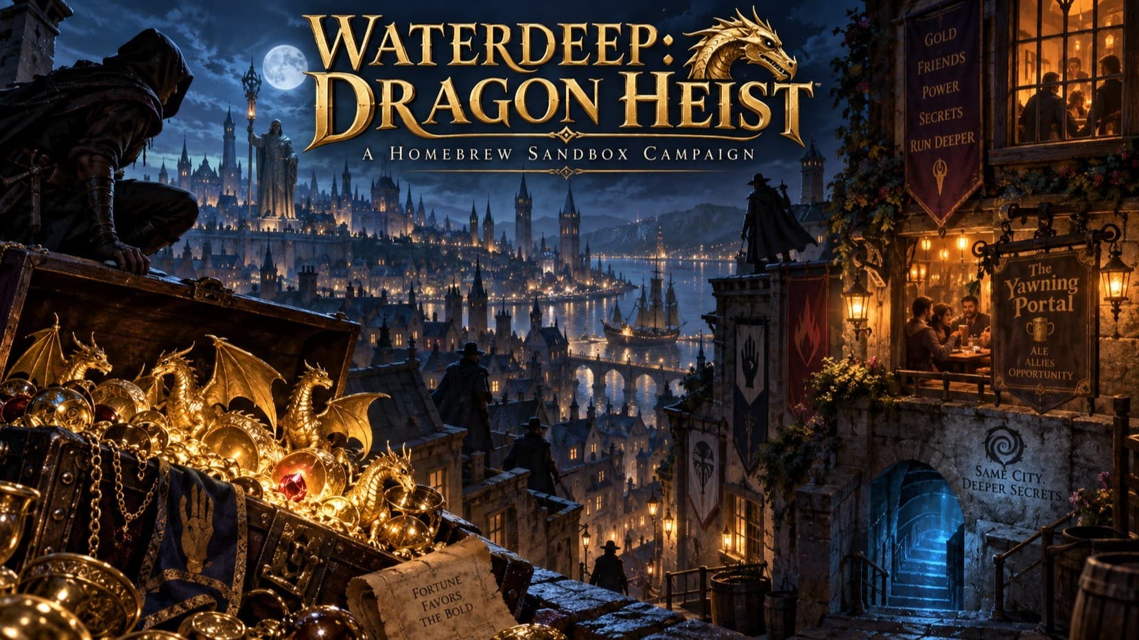 Waterdeep: Dragon Heist w/ animated maps and monsters