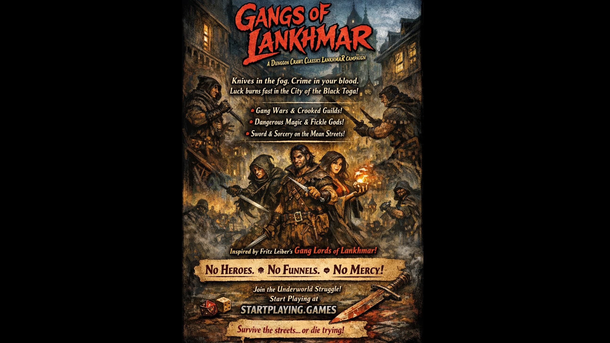 Ganglords of Lankhmar! Beginners welcome!