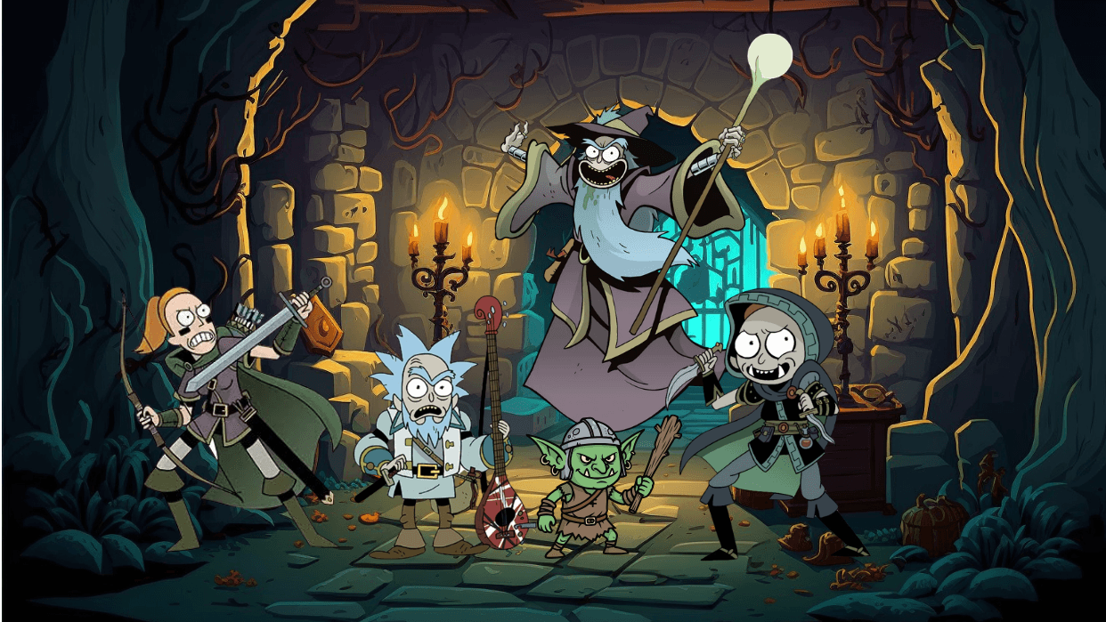 Rick And Morty Learn to Play Dungeons and Dragons 5.5e
