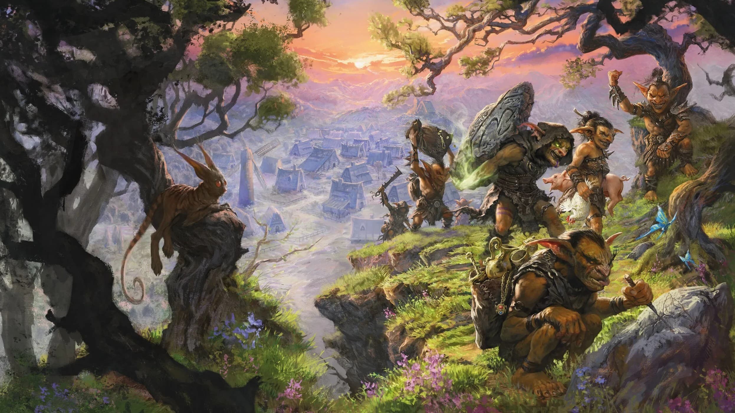 Save an idyllic town from evil goblins and eldritch horrors.