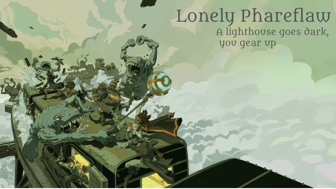 A lighthouse goes dark, you gear up