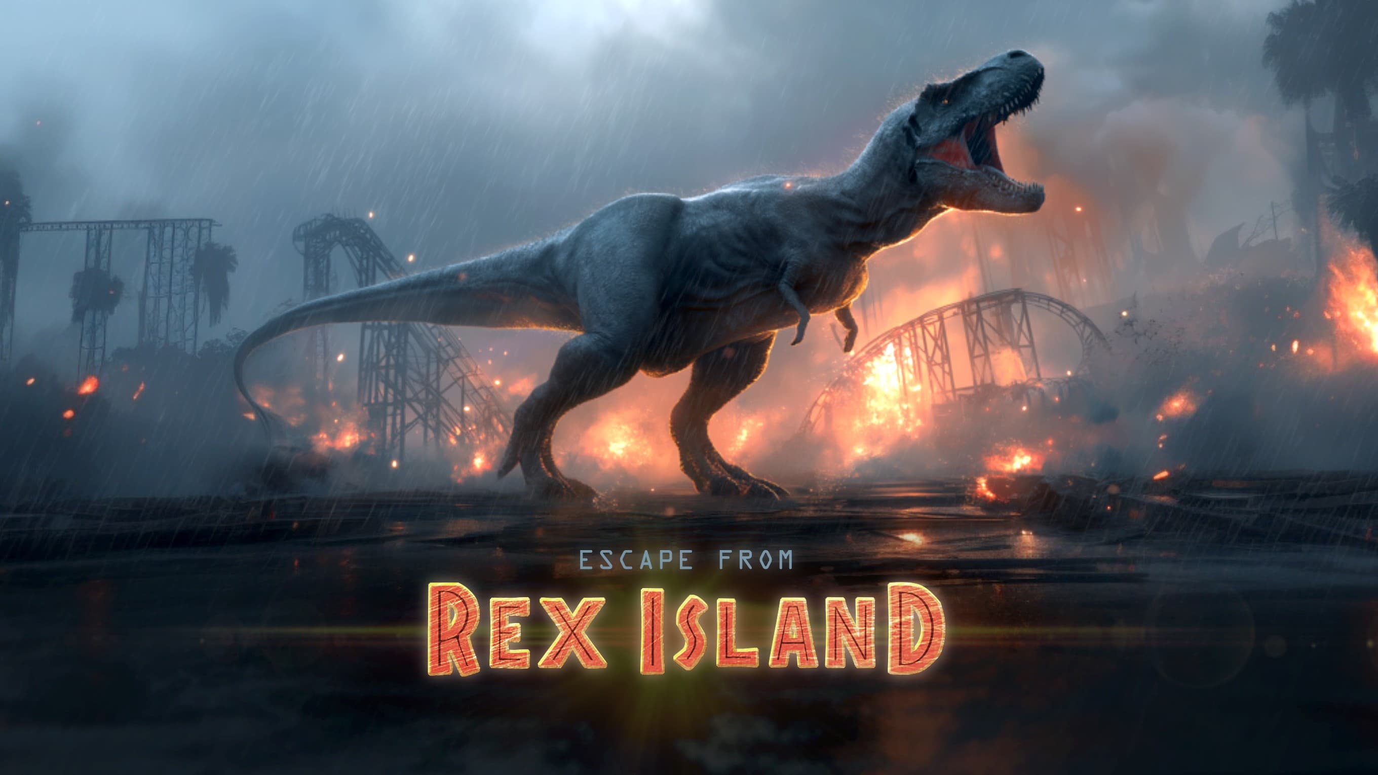 Escape from REX ISLAND |2-Shot|Dinosaur|Jurassic Park Inspired
