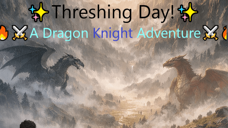 ✨Threshing Day!✨               🔥⚔️A Dragon Knight Adventure⚔️🔥