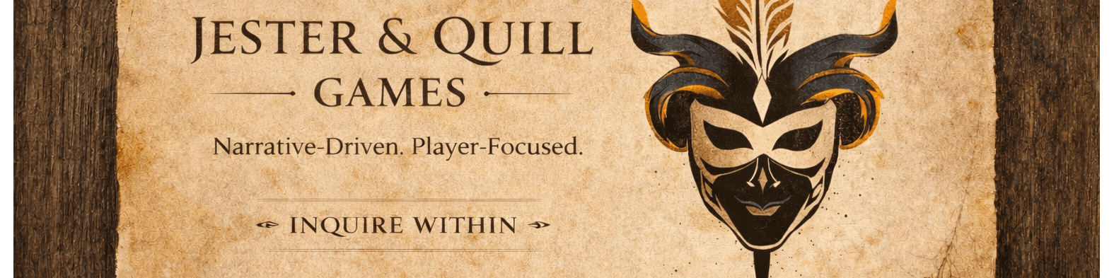 Robbie Scott | Jester & Quill Games banner