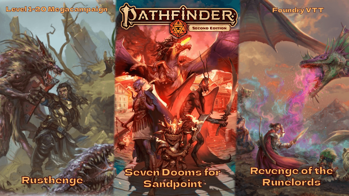 Rustehenge/Sandpoint/Runelords | 1-20 | Beginner & 🌈 Friendly