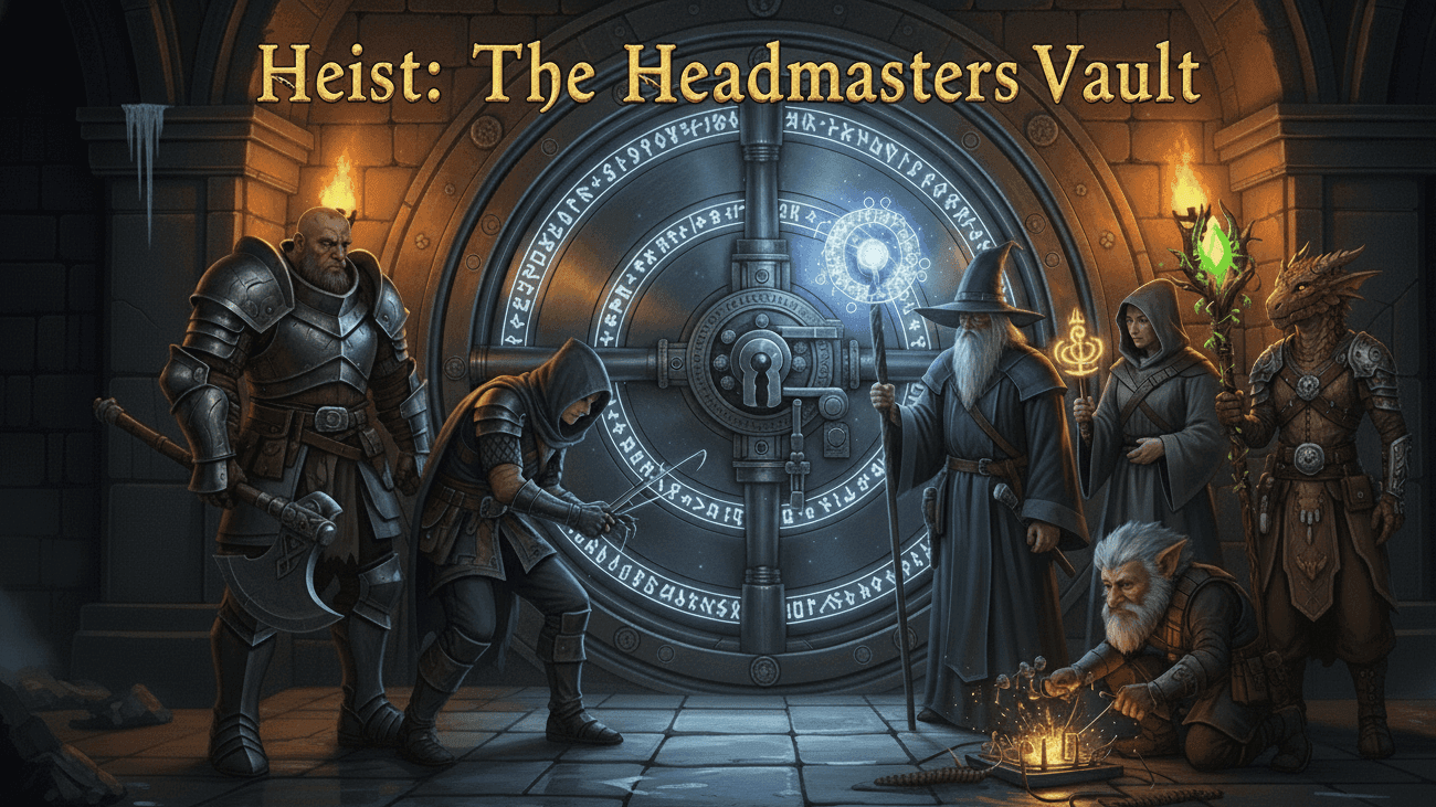 Heist The Headmasters Vault, Chairity Game IRRF Donation