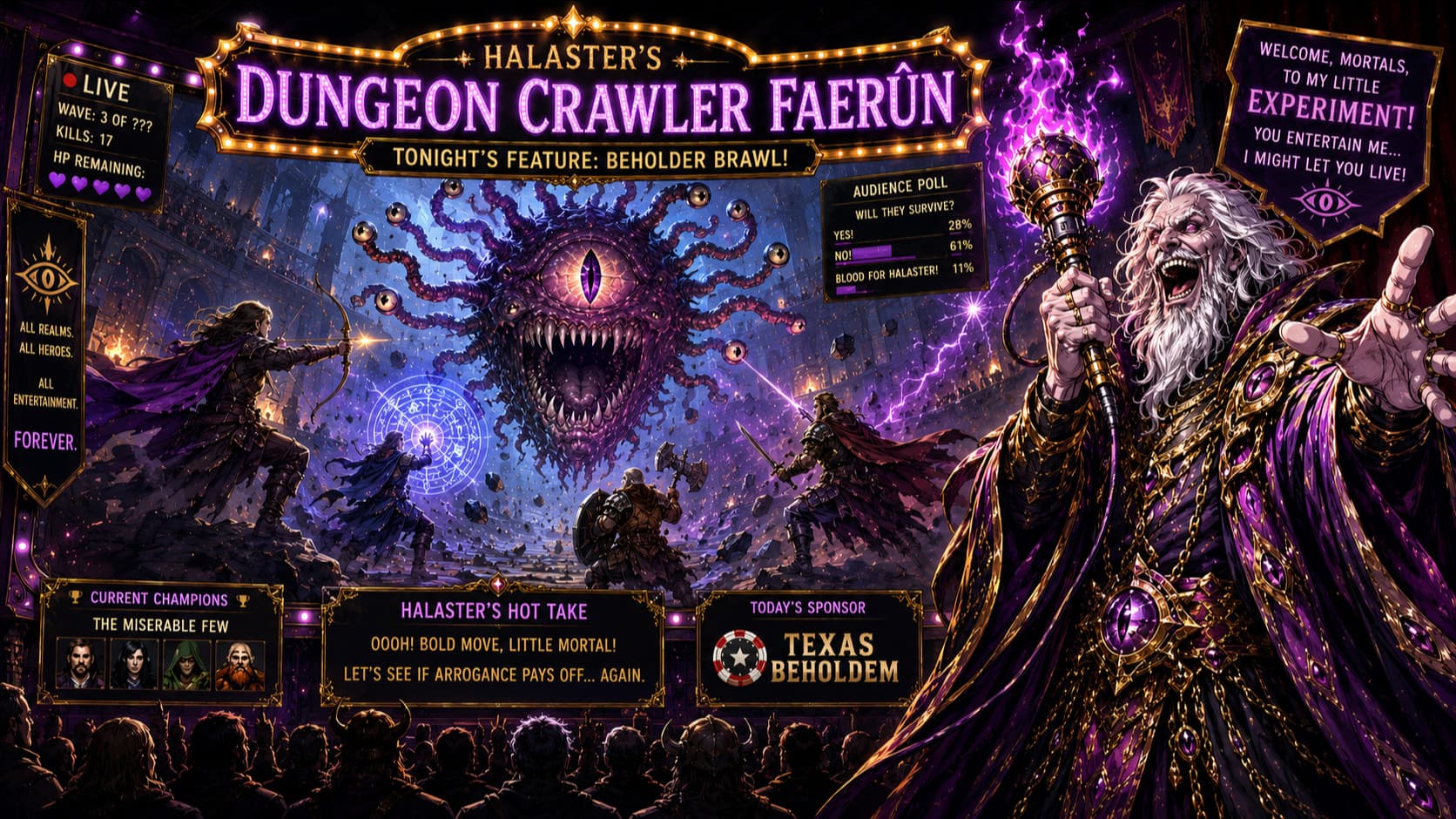 Dungeon Crawler Halaster | Level 10 | New