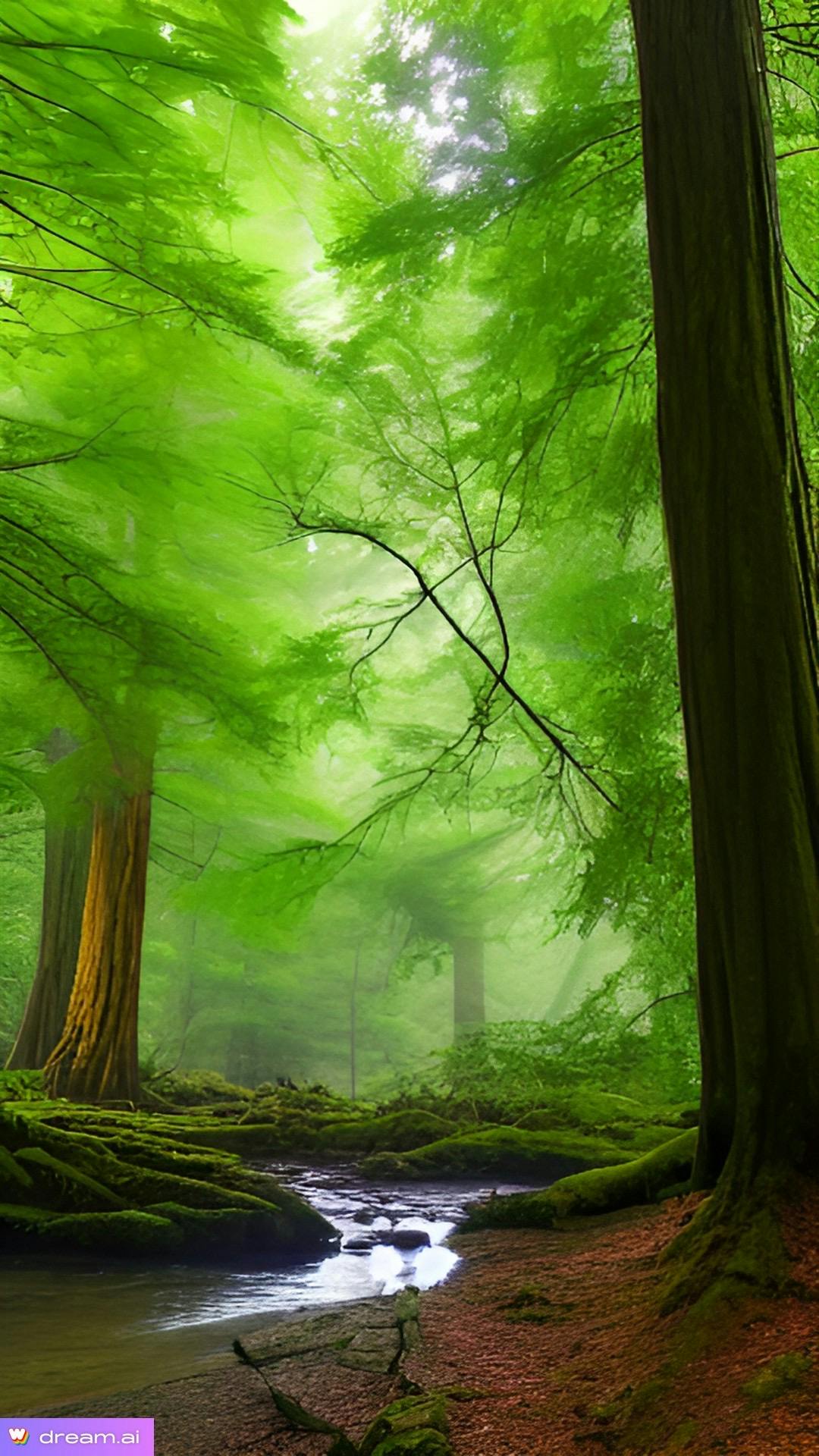 Shadows In The Ancient Cedar Grove 