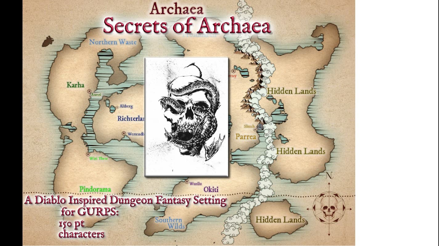 Secrets of Archaea: A Diablo Inspired Dungeon Fantasy Setting