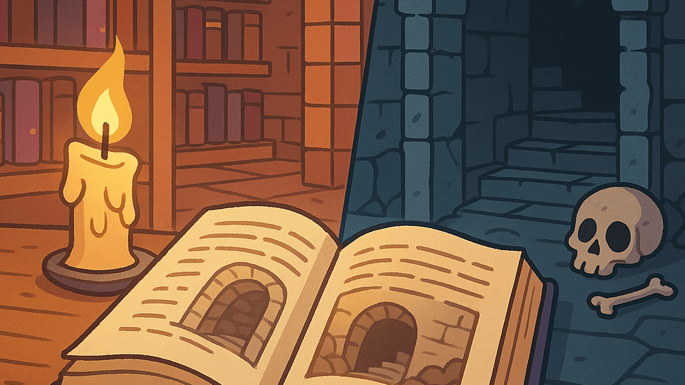 Tomes & Tombs – A Story of Mysteries and Dungeon Crawling 🔍⚔️