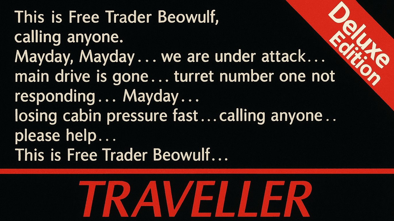 Traveller RPG One-Shot: Mayday! Save your Free Trader Beowulf!