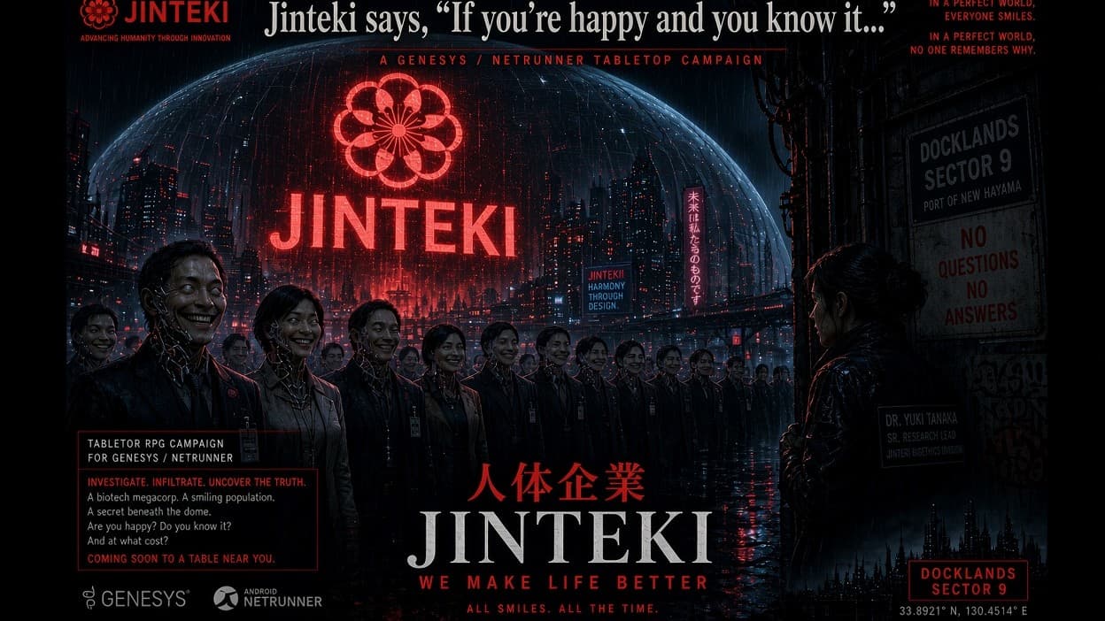 Jinteki says, "If you're happy and you know it..." 